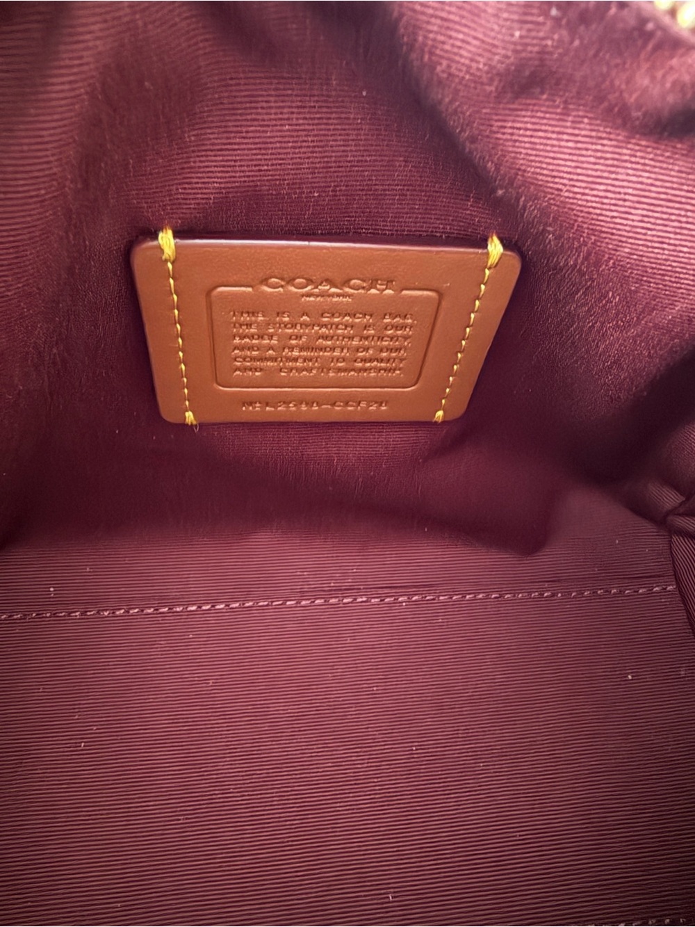 Coach Mini Rowan Monogram Leather Peony PRICE FIRM - Picture 6 of 7